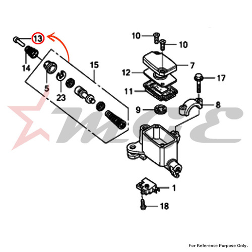 Rod, Push For Honda CBF125 - Reference Part Number - #45525-KCC-841
