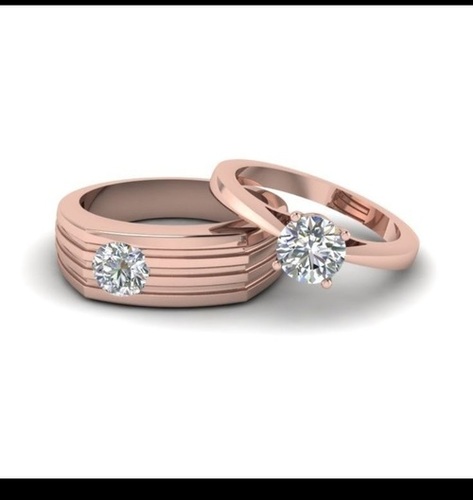 Real diamond Couple Rings