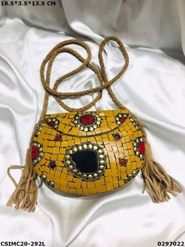 Metal Mosaic Clutch Bag