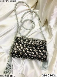 Metal Mosaic Clutch Bag