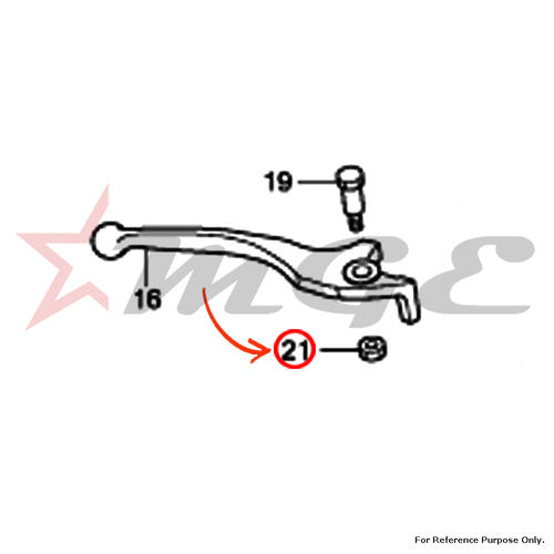 Nut For Honda CBF125 - Reference Part Number - #90303-KCC-841