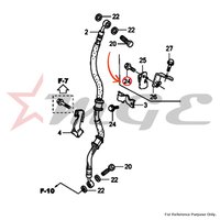 Bolt, Flange, 6x12 For Honda CBF125 - Reference Part Number - #96001-06012-00