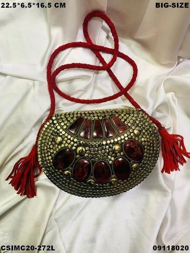 Metal Mosaic Clutch Bag