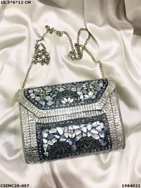 Designer Metal Clutches Bag