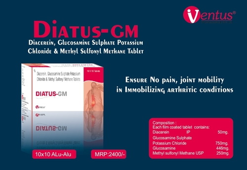 DIACEREIN 50 MG GLUCOSAMINE SULPHATE 750 MG  METHYLSULFONYL METHANE 250 MG