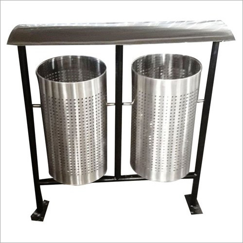 Stainless Steel Hut Dustbin Application Commercial at Best Price in