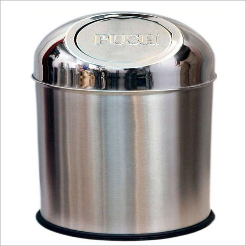 Stainless Steel Push Can Dustbin