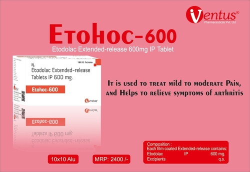 ETODOLAC 600 By VENTUS PHARMACEUTICALS PRIVATE LIMITED