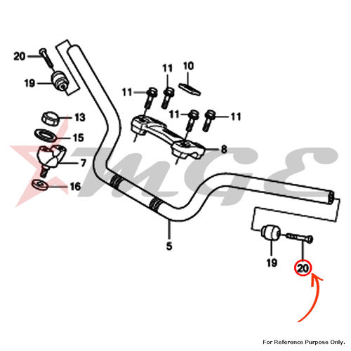 As Per Photo Screw, Oval, 6x35 For Honda Cbf125 - Reference Part Number - #90107-mct-771