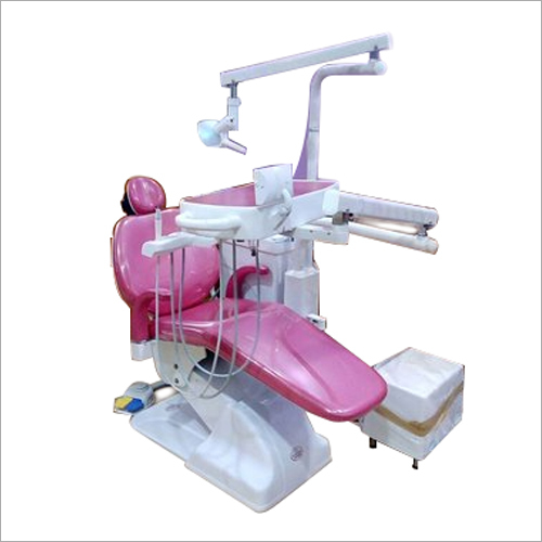 Pink Semi-Automatic Hydraulic Dental Chair