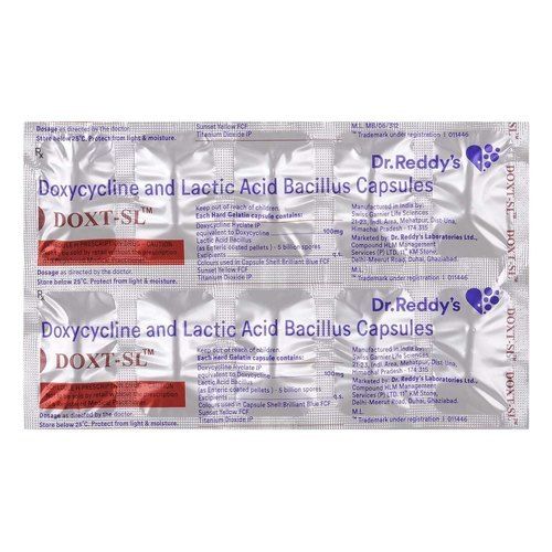 Doxt-Sl Doxycycline And Lactic Acid Bacillus Capsules General Medicines