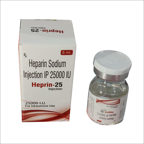 5 ML Heparin Sodium Injection IP 25000 IU