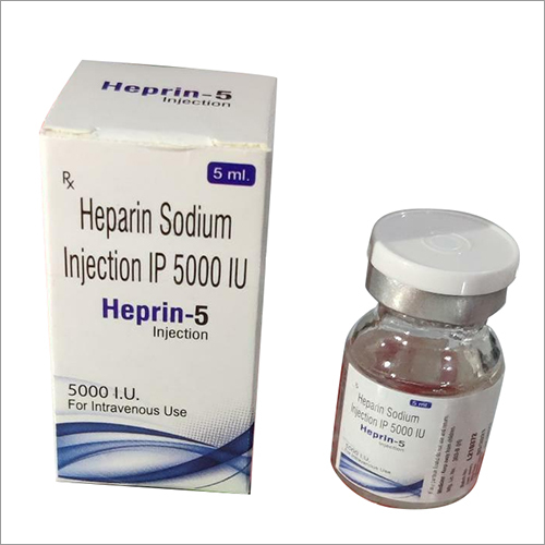 5 ML Heparin Sodium Injection IP 5000 IU
