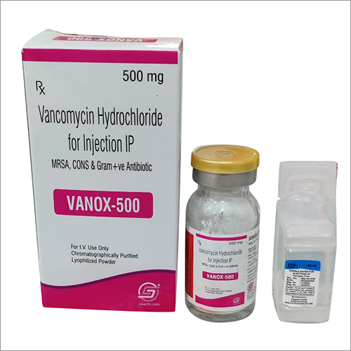 500 MG Vancomycin Hydrochloride For Injection IP