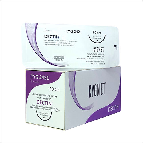 90 CM CYG 2421 Absorbable Surgical Suture USP (Synthetic)