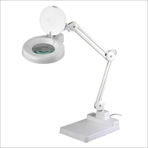 5X Magnifing Glass Electric Magnifier - Color: White