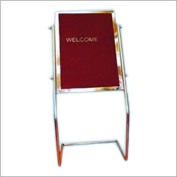 Welcome Board - Metal, 30 x 40 Inches | Silver Finish, Stable Base, Smooth Surface, Stainless Steel Frame, 10 lbs