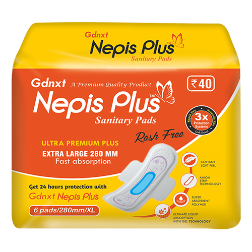 280 mm Ultra Premium Plus Extra Large Sanitary Pads