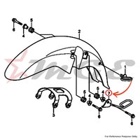Guide Comp., Brake Cable For Honda CBF125 - Reference Part Number - #45458-KWF-900