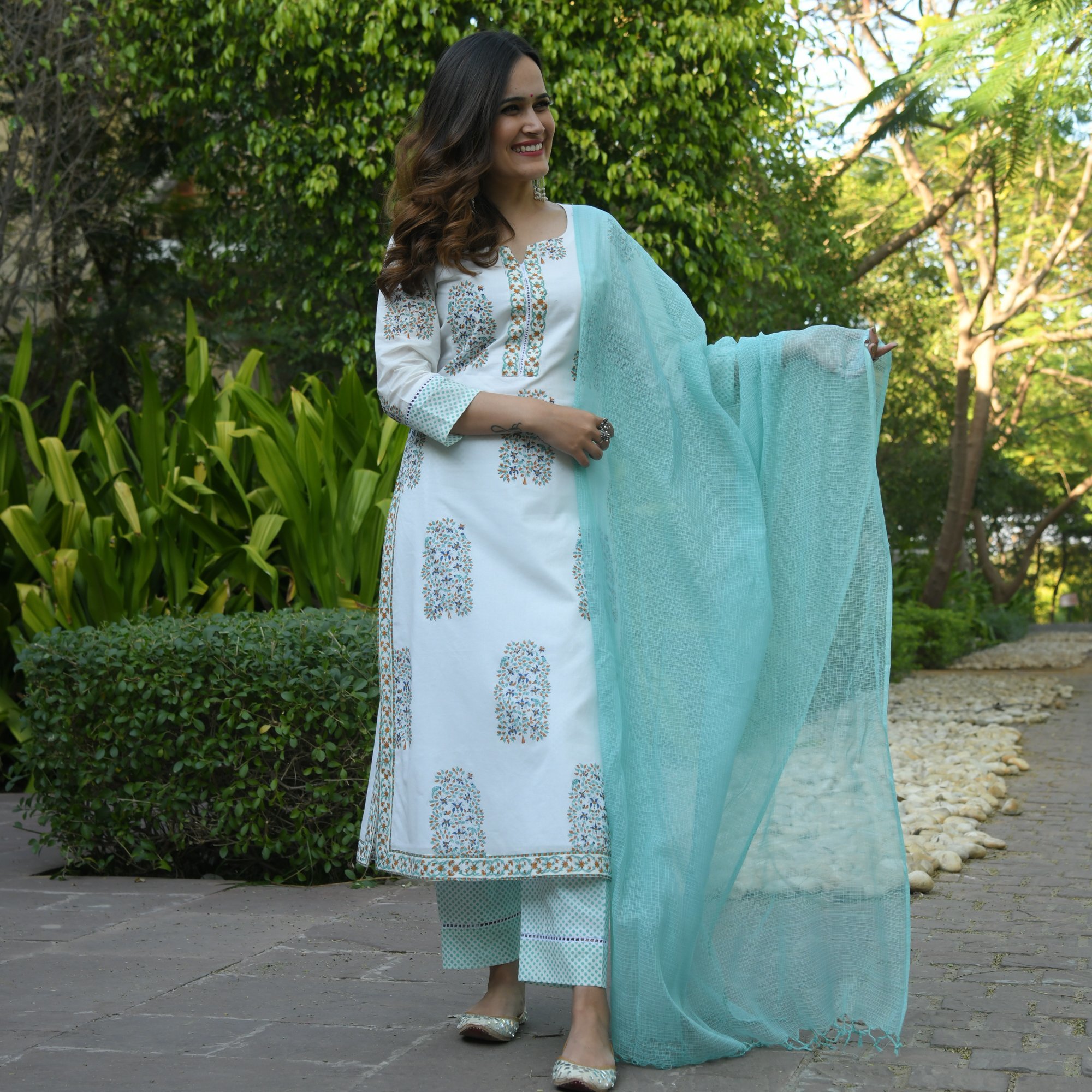 klosia cotton kurta set dupatta