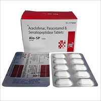Aceclofenac Paracetamol and Serratiopeptidase Tablets
