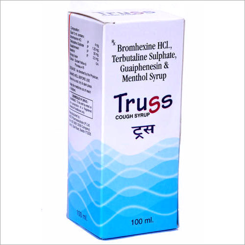 100Ml Bromehexine Hcl Terbutaline Sulphate Guaiphenesin And Menthol Cough Syrup General Medicines