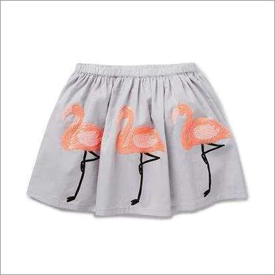 Kids Printed Skirts - Cotton Blend, Modern Style | Washable, Ideal for Girls, Suitable for All Seasons