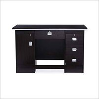 Iron Computer Table With Drawer - Color: Black