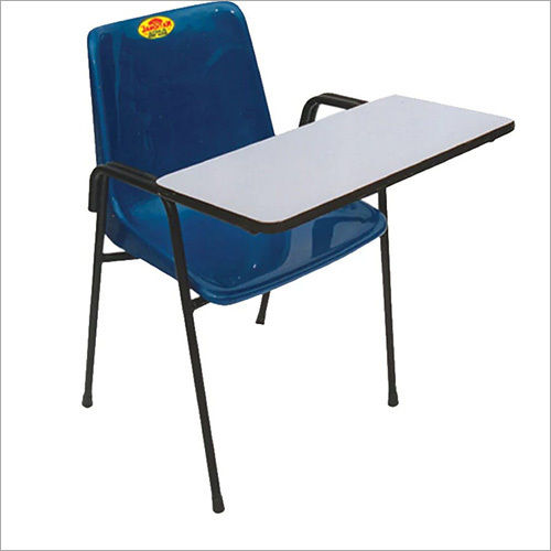 Durable Black Iron Student Writing Pad Chair