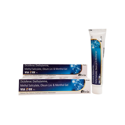 Diclofenac Diethylammonium 11.6 mg, Methyl Salicylate 100 mg, Oleum Lini 30 mg & Menthol 50 mg Gel