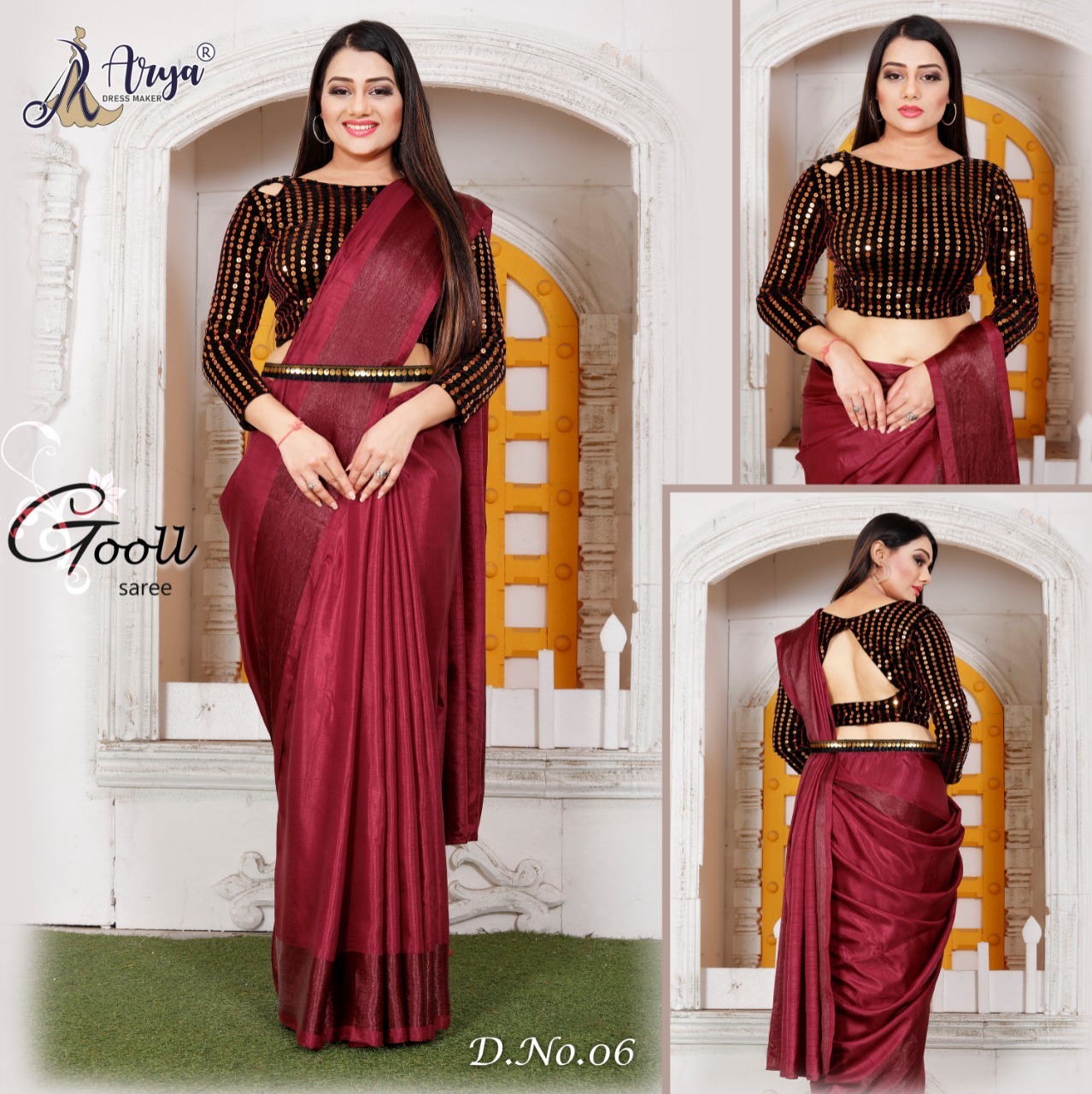 Satin Saree