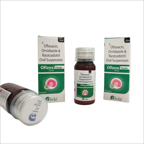 Ofloxacin 50 mg Ornidazole 125 mg & Racecadotril 10 mg Oral Suspension