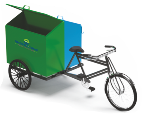 Tri Cycle Rickshaw Garbage Tipper