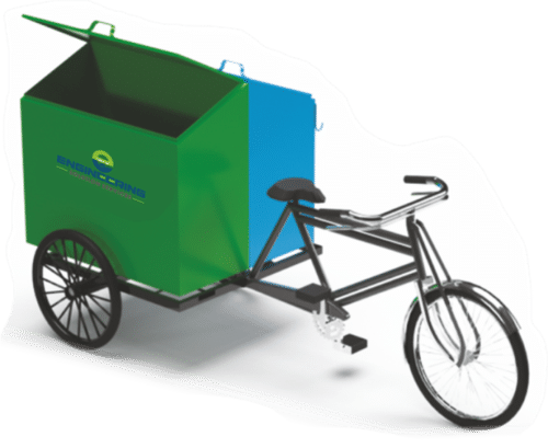 Tri Cycle Rickshaw Garbage Tipper