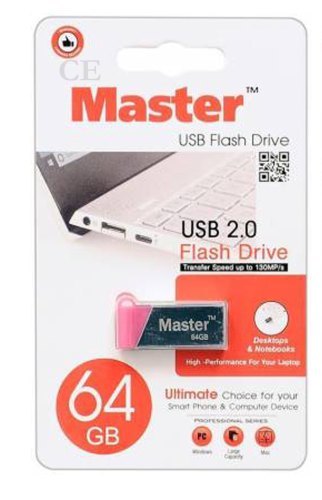 Master 64GB High Speed Metal USB 2.0 Flash Drive