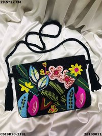 Designer Boho Beaded Sling Bag