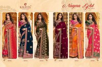 Kalista Fashions Nagma Gold Vol-2 Vichitra Silk Fancy Work Saree Catalog