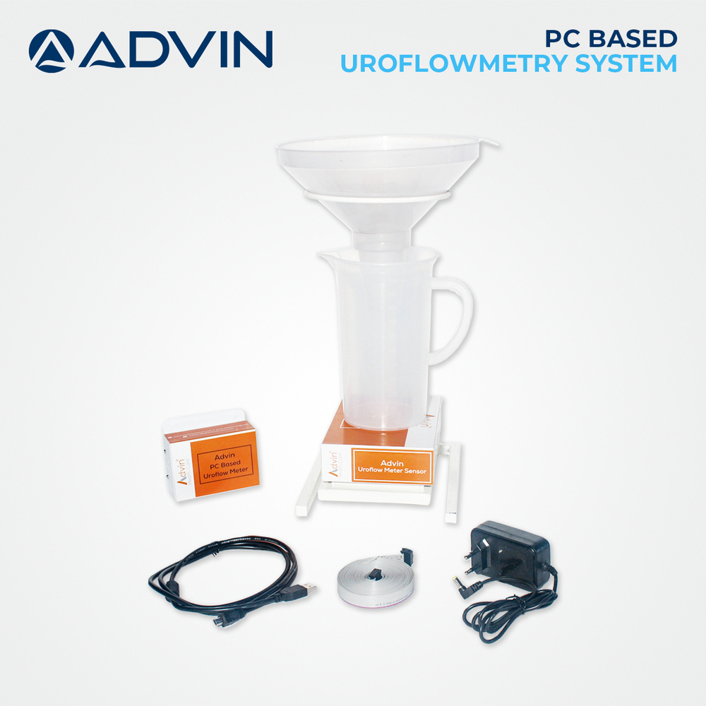 Advin PC Based Uroflowmetry System - Advanced Electric, USB Connected, Portable Flow Transducer | Fully Automatic, Real-Time Monitoring, Accurate Data Visualization