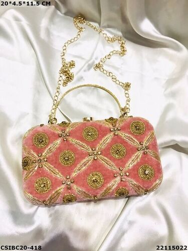Designer Box Clutch Bag