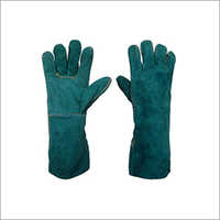Dyed Split Leather Gloves