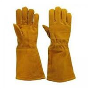 Dyed Split Leather Gloves