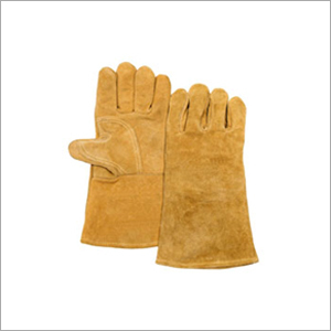 Dyed Split Leather Gloves