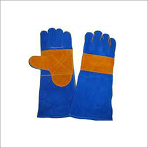 Dyed Split Leather Gloves