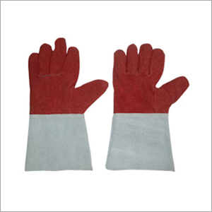 Dyed Split Leather Gloves