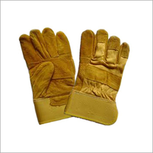 Light Brown Dyed Split Leather Gloves