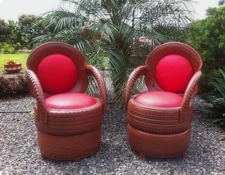 Fancy 2 Seater Tyre Chairs