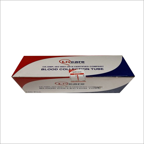 Blood Collection Plain Tube By ARJAS HEALTHCARE