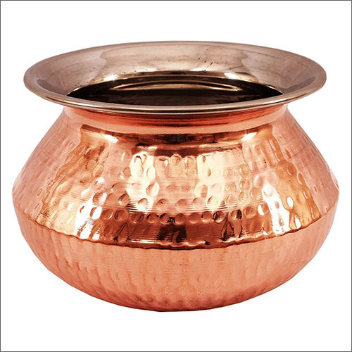 Punjabi Handi - Copper Hammerred