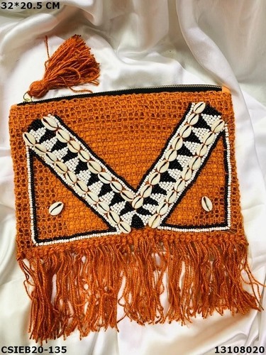 Stylish Jute Cotton Weaving Handloom Pouch Bag