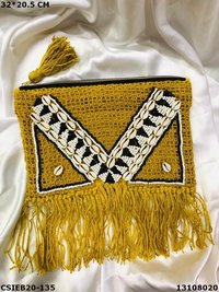Stylish Jute Cotton Weaving Handloom Pouch Bag